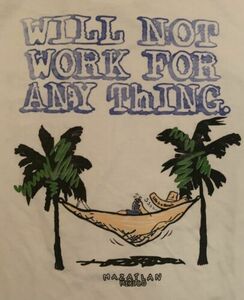 Vtg 90s Y2K Will Not Work Anything Life’s A Beach Mexico Hammock T-shirt XL 海外 即決