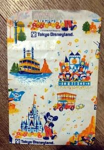 Tokyo Disneyland - Older Paper Gift Sack - 9" x 6" 海外 即決