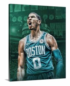 Jayson Tatum Canvas 16X20 Boston Celtics Artwork Basketball 海外 即決