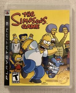 The Simpsons Game (Sony PlayStation 3 PS3, 2007) NO Manual TESTED See pics 海外 即決