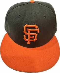 San Francisco Giants New Era 59/50 Authentic Fitted Hat 7 1/4 EUC 海外 即決
