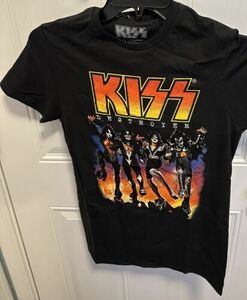KISS: Band Destroyer Short Sleeve Black T-Shirt Small ; BNWT Sealed In Plastic 海外 即決