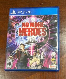 No More Heroes 3 PS4 Complete CIB with Manual / Artbook PlayStation 4 Rare III 海外 即決