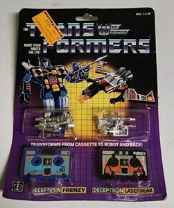 Transformers G1 FRENZY LASERBEAK SEALED *NEW* 1984 Vintage OG NOT A REISSUE 海外 即決