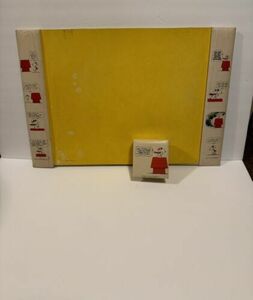 Vintage 1968 Peanuts Snoopy Desktop Writing Pad And Small Note Pad School 海外 即決