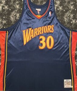 Authentic Mitchell & Ness NBA Golden State Warriors Stephen Curry Jersey 海外 即決