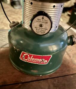 Vintage Coleman 228F Double Mantle Lantern 1967 No Pyrex Glass Good Compression 海外 即決