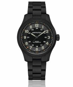 NEW Hamilton Khaki Field Titanium Automatic Black PVD Men's Watch H70665130 海外 即決