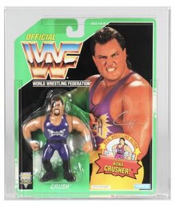 WWF HASBRO MOC SERIES 11 GREEN CARD EVIL CRUSH GRADED CAS 80 C80 B90 F95 NOT AFA 海外 即決