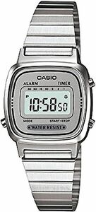 Casio LA670WA-7D Women's Watch NEW Digital Silver Stainless Steel Band 海外 即決