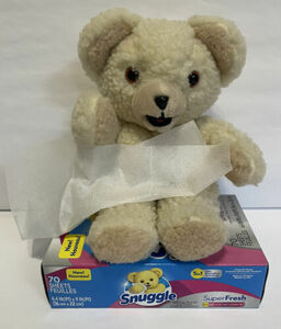 Vintage Snuggle Bear Plush 1986 Lever Brothers Fabric Softener Russ Unilever 海外 即決
