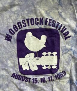 Vintage Woodstock Festival Tie-die 2XL Tee Shirt 海外 即決