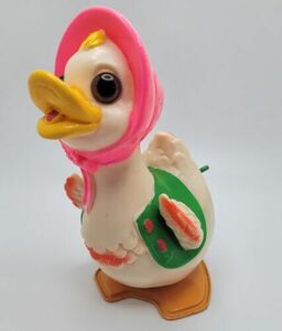 Vintage Mother Goose Windup Toy Made In Japan Works Great! Duck Chick 海外 即決