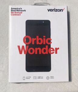 Verizon Prepaid Orbic Wonder 4G LTE 5.5" 1080P FHD Smartphone, Black NEW SEALED 海外 即決