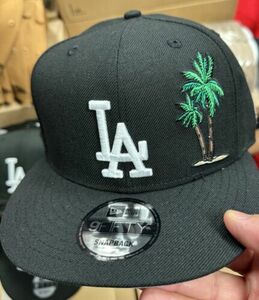 New Era Los Angeles Dodgers 9Fifty Snapback Hat Black Green Palm Tress And Taco 海外 即決