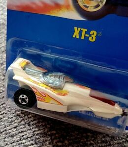 1992 Hot Wheels Blue Card Collector #230 XT-3 White Flames BW Venture Store Tag 海外 即決