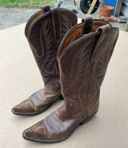 Rios Of Mercedes Cowboy Western Boots US Women’s Size 7 Brown Leather Upper 海外 即決