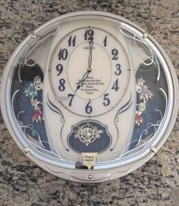 Seiko Melodies in Motion Musical Wall Clock QXM313SRH SEE DESCRIPTION 海外 即決