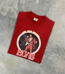 Vintage 1977 Elvis 'The King Forever' T-shirt 海外 即決