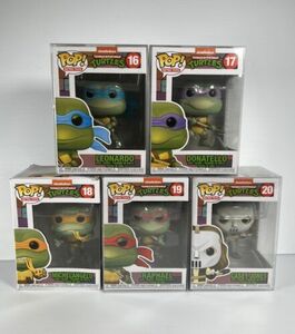 Lot of 5 Funko Pop Teenage Mutant Ninja Turtles Nickelodeon 16, 17, 18, 19, 20 海外 即決