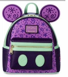 Disney Loungefly Mickey Mouse The Main Attraction Mini Backpack Mad Tea Party 海外 即決