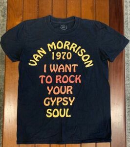 Van Morrison Shirt Mens Small Black I Want To Rock Your Gypsy Soul 1970 Tee 海外 即決