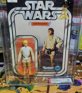 1978 Star Wars Luke Skywalker Figure Cardback MOC Sealed GRADED AFA 60 海外 即決