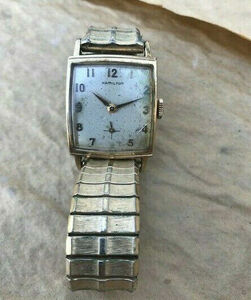 Hamilton Watch 730, 17 Jewels USA Men's 10KGF Bezel good,working condition. 海外 即決