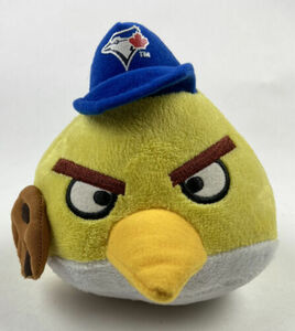 RARE Yellow Angry Birds Plush MLB Toronto Blue Jays 6" 2014 Baseball Toy EUC 海外 即決