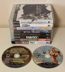 PlayStation 3 PS3 10 Game Lot (Borderlands, GTA, Batman, Farcry & more) Tested 海外 即決