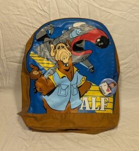 Vintage Alf 1987 TV Show Backpack And Button 海外 即決