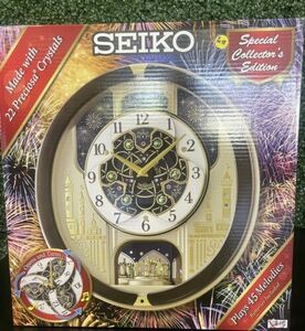 Seiko Limited Edition Melodies In Motion 2023 Musical Wall Clock (QXM399BRH) 海外 即決