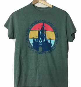 Walt Disney World Shirt Short Sleeve Crew Neck Cotton Blend Disney World S 海外 即決