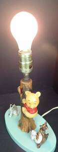 Vtg 70s Pooh Bear Child’s Room Lamp Nursery Light Roo Eeyore Piglet 海外 即決