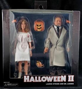 NECA Halloween 2 Laurie Strode and Dr Loomis 2 Pack Reel Toys 7” 2021 New 海外 即決