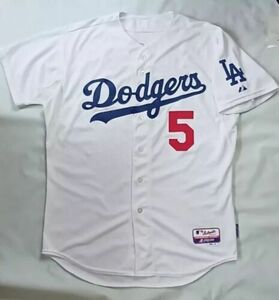MAJESTIC MADE IN USA LA DODGERS #5 SEAGER AUTHENTIC BASEBALL JERSEY SIZE 48 海外 即決