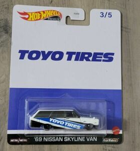 '69 Nissan Skyline Van 2023 Hot Wheels Premium * Toyo Tires * NIP 1:64 Scale 海外 即決