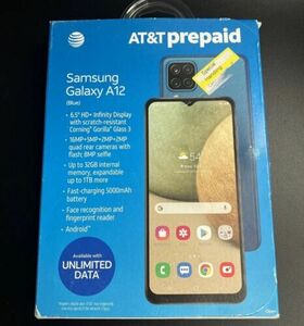 AT&T Samsung Galaxy A12 6.5" 32GB Prepaid Smartphone Brand New 海外 即決