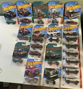 2024 Hot Wheels Truck SUV Lot (20) Silverado Land Cruiser Tacoma Lighting Jeep 海外 即決