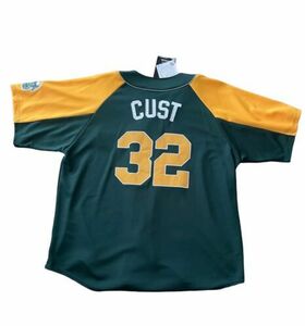 New w/ Tags Oakland Athletics A's Jack Cust Authentic Baseball Jersey Size XXL 海外 即決