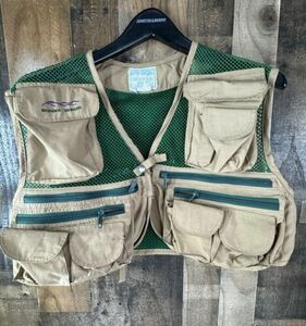 RARE Vintage Bridger Designs Montana 20 Pckts Fishing Hunting Vest Men’s USA 海外 即決