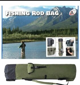 Ascent Fishing Rod Bag Durable Folding Fabric Fishing Tackle Carry Case Bag M... 海外 即決