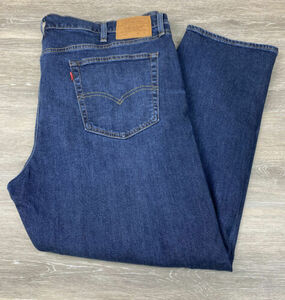 Levi's Lot 502 Mens Size 44x30 Premium Taper Leg Mid Rise Blue Stretch Pants 海外 即決