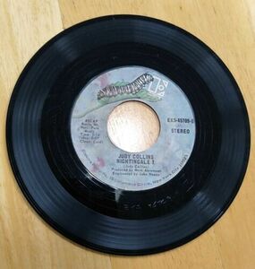 Judy Collins "アメイジング・グレイス // Nightgale 1" バイナル 45 Stereo Elektra Records 海外 即決