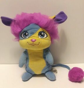 2015 Popples Lulu Stuffed Toy Plush Animal Spinmaster 10" Blue/Pink 海外 即決