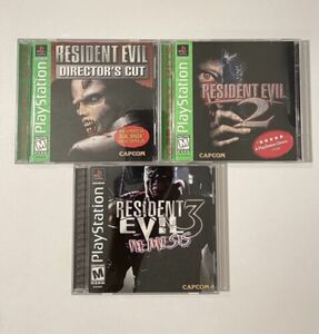 PLAYSTATION 1 PS1 Resident Evil Directors Cut, 2 DC, & 3 BUNDLE LOT WITH REG 海外 即決