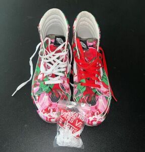 RARE バンズ x Kenzo Paris OG Sk8-Hi LX Floral Pink/レッド/Green メンズ 28.5cm(US10.5) 海外 即決