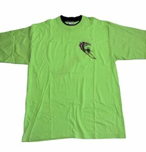 Ocean Pacific Op Vintage 90’s Neon Green Double Sleeve Surf T-Shirt Size XL USA 海外 即決