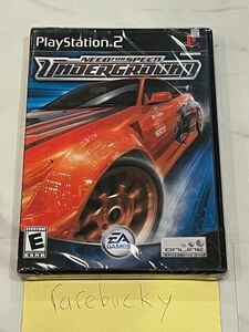 Need For Speed Underground (PS2) NEW SEALED FIRST PRINT Y-FOLD W/UPC, EXCELLENT! 海外 即決