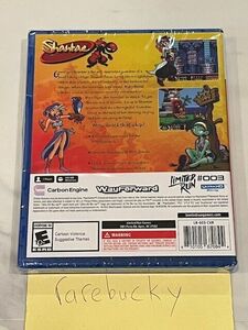 Shantae (PS5 Playstation 5) NEW SEALED W/CARD, MINT, RARE US LRG RELEASE! 海外 即決